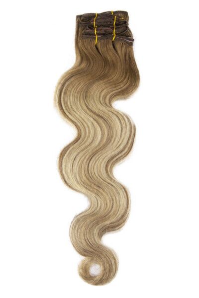 Bohyme Seven Piece Body Wave Clip-ins Color R8A/8A/BL22