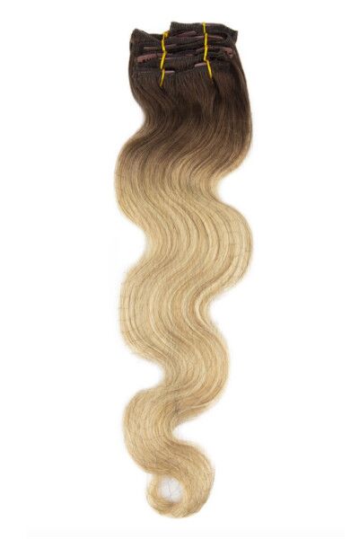 Bohyme Seven Piece Body Wave Clip-ins Color R4/18/BL22